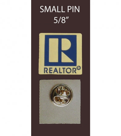 Realtor R Pin Small Gold Realtor Pin RPS – National Stock Sign