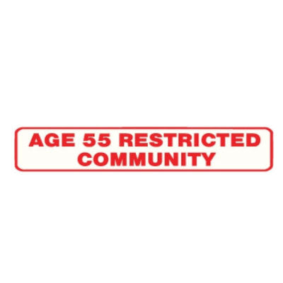 Age 55 Restricted Community-- LR – National Stock Sign