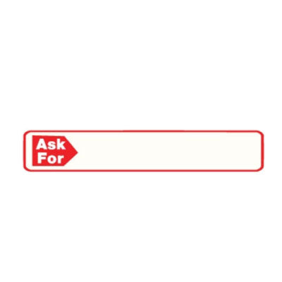 Ask For-- LR – National Stock Sign