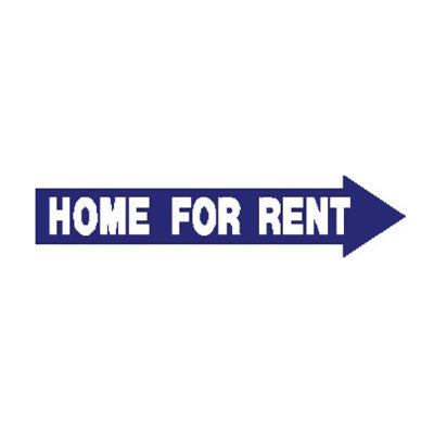 Blue Home For Rent Arrow -- LRCORR – National Stock Sign