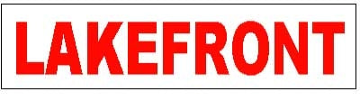 Lakefront -- LRCORR – National Stock Sign