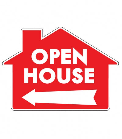 Extra Large House Red LG-H *15 piece minimum – National Stock Sign