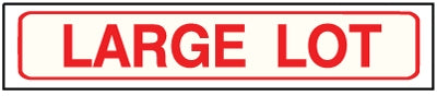 Large Lot-- LR – National Stock Sign