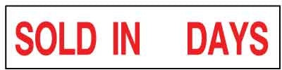 Sold In___ Days-- MR – National Stock Sign